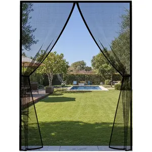 Reinforced Magnetic Screen Door, Heavy-Duty PP Mesh with Strong Magnets, Auto-Closing Insect & Fly Protection, No-Drill Easy Install for Front Door & Patio