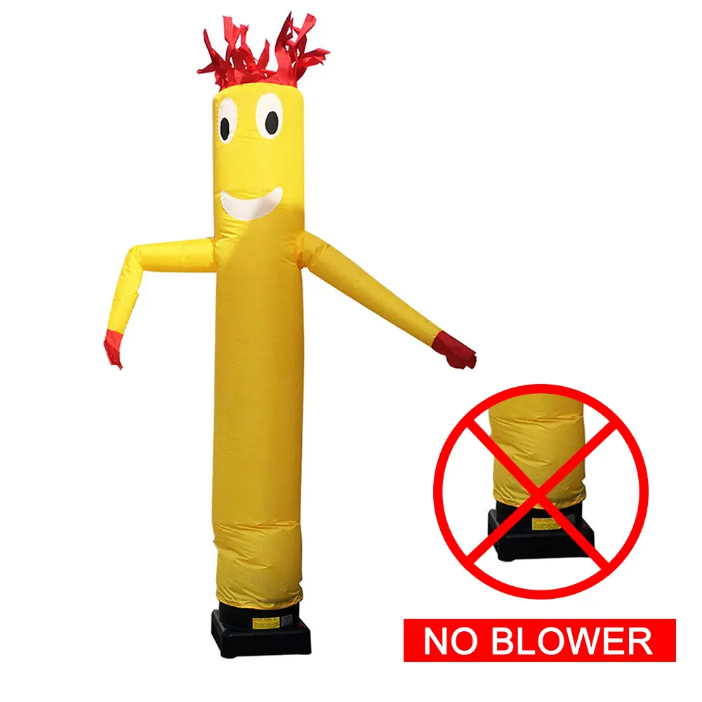 CNCEST 10ft Tall Wavy Inflatable Tube Man Blow Up Giant Waving Arm Fly Human Model for Outdoor Events & Advertisements Lightweight Portable Durable Premium Plaid Fabric Eye-Catching Modern Style