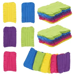 A Set of 24/12 Pcs Reusable Fleece Duster Refills,Feather Flat Dusters,Multi Surface Washable Cleaning Pads Tools for Home,Blinds,Car,Pet,Furniture,Fans,Garden,Hand Tools Kits