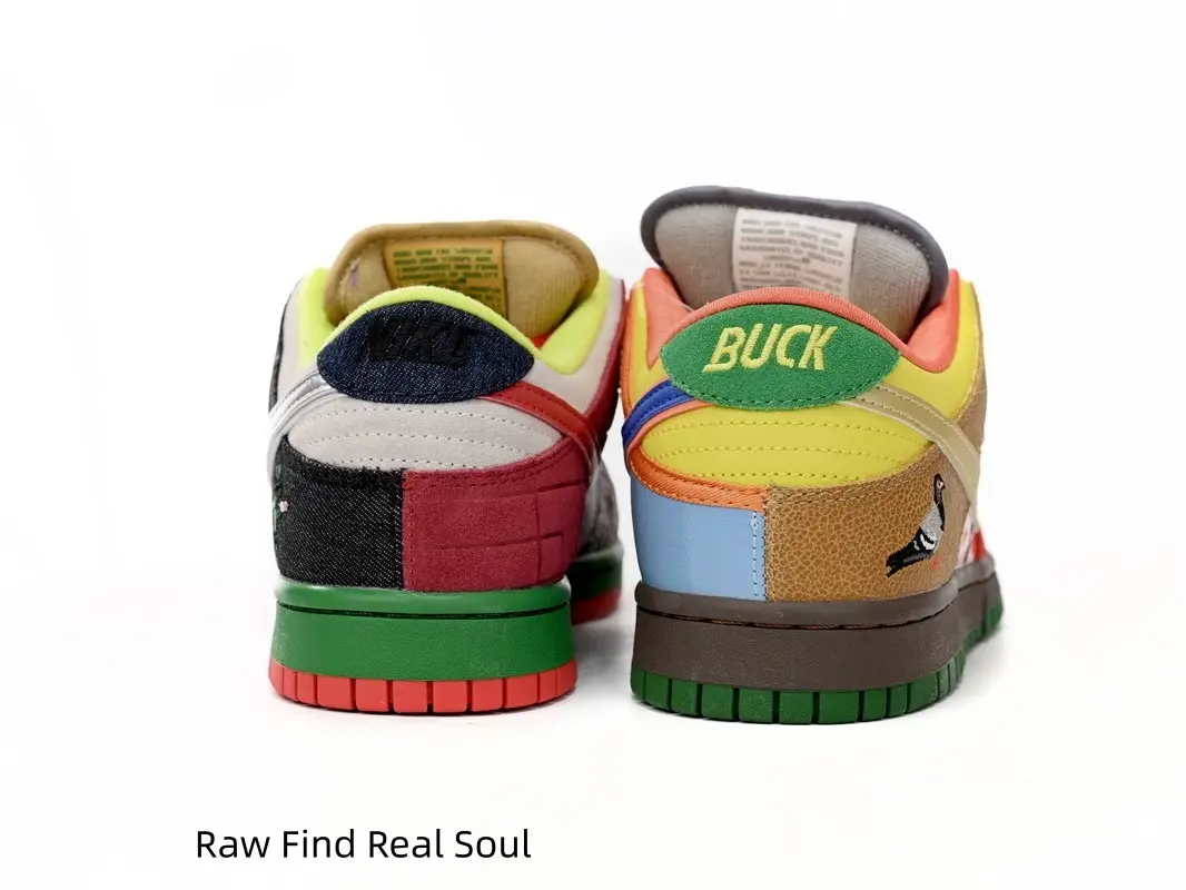 Unisex Vintage Patchwork Low Top Skate Sneakers, Asymmetric Mismatched Left & Right Foot Design, Multi Material Mixed Upper Including Suede, Plaid Fabric & Printed Leather, Classic Retro Embroidery