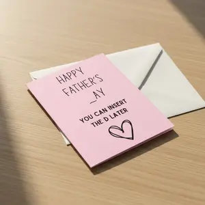 Insert the D Father's Day Card