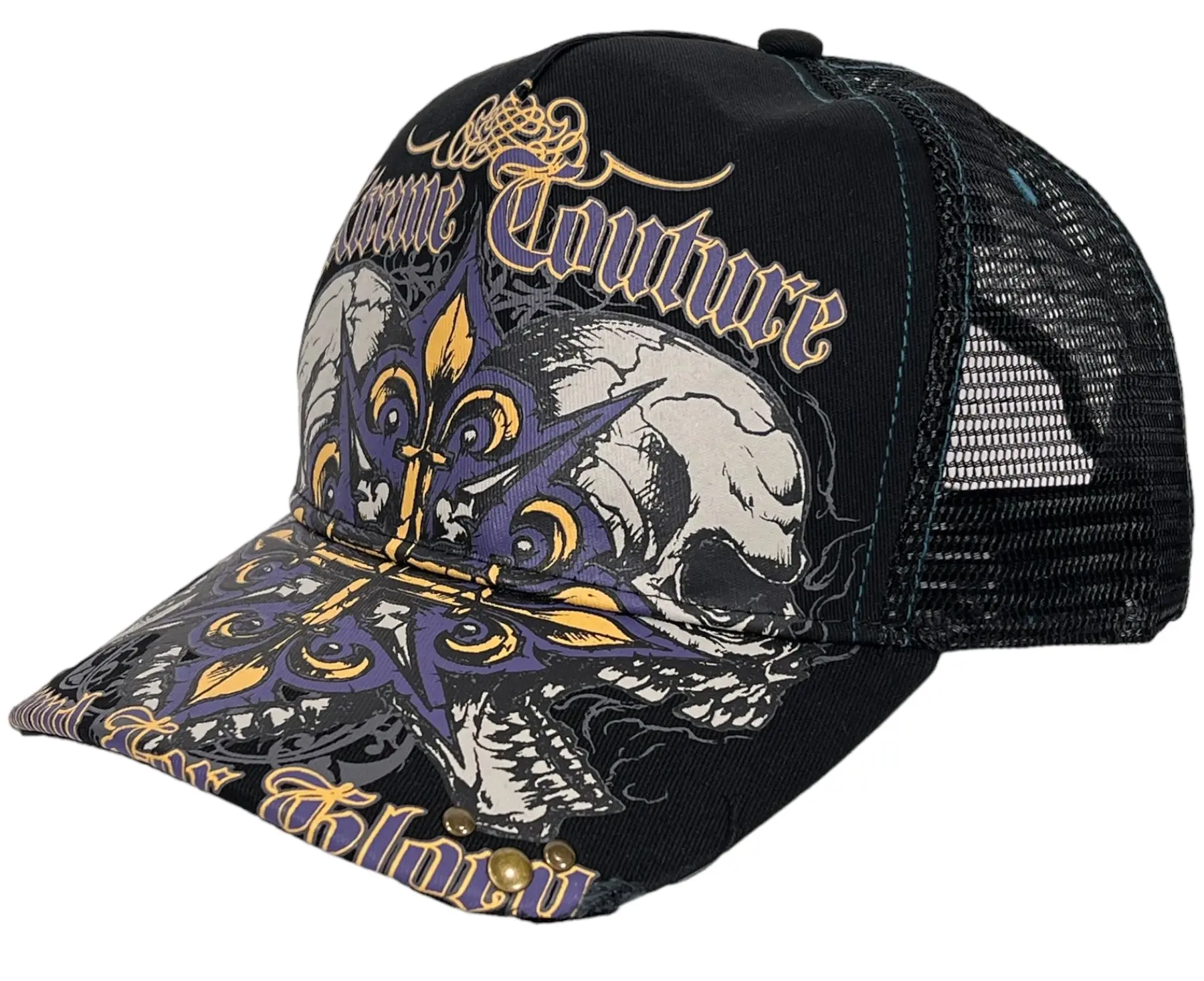 Xtreme Couture By Affliction Men's Trucker Hat BC Style, Snapback Hats, Men's Snapback Hats