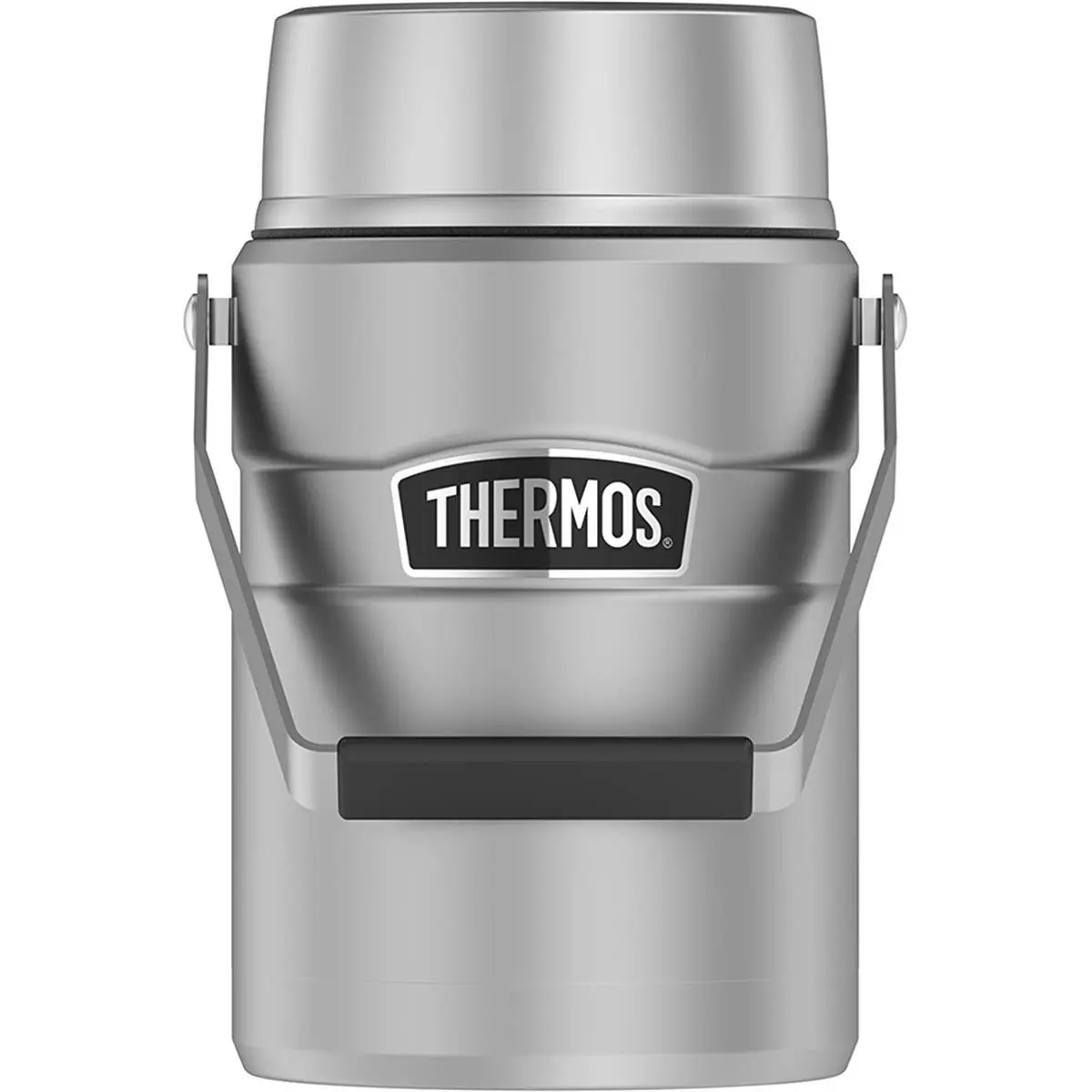 THERMOS 47 oz Stainless Steel Food Jar, Vacuum Insulated with 2 Inner Containers - Matte Thermal Lunch Container for Hot & Cold Food, Thermal Insulated Container, To Go Food Containers
