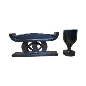 Gye Nyame Kwanzaa Kinara Set