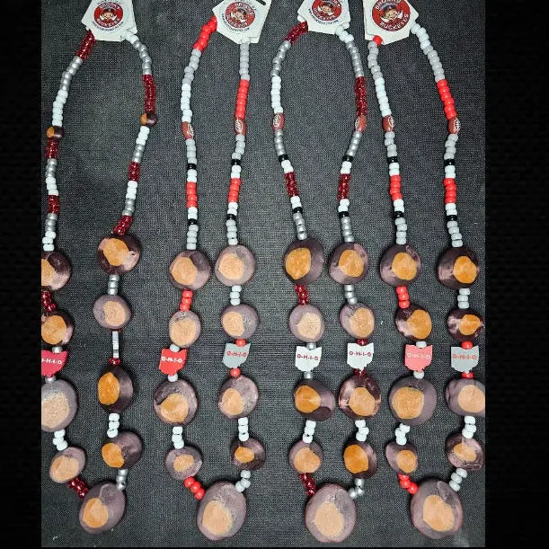 Buckeye Necklace 4-Pack (Lightweight, 3D Printed) (SHIPS FREE)