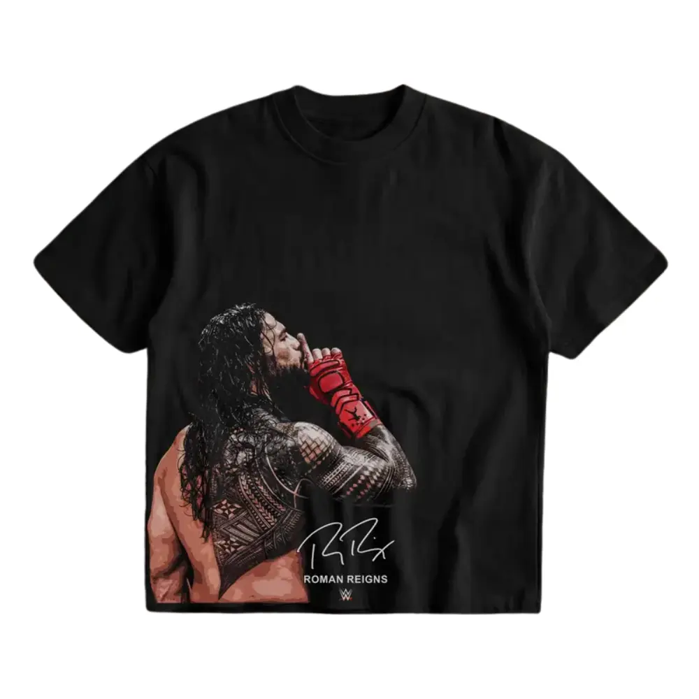 Roman Reigns WWE Graphic Tee for Wrestling Fans, Wrestling Shirt, Perfect Gift for WWE Fans, Pro Wrestling Fans, Menswear, Full Size