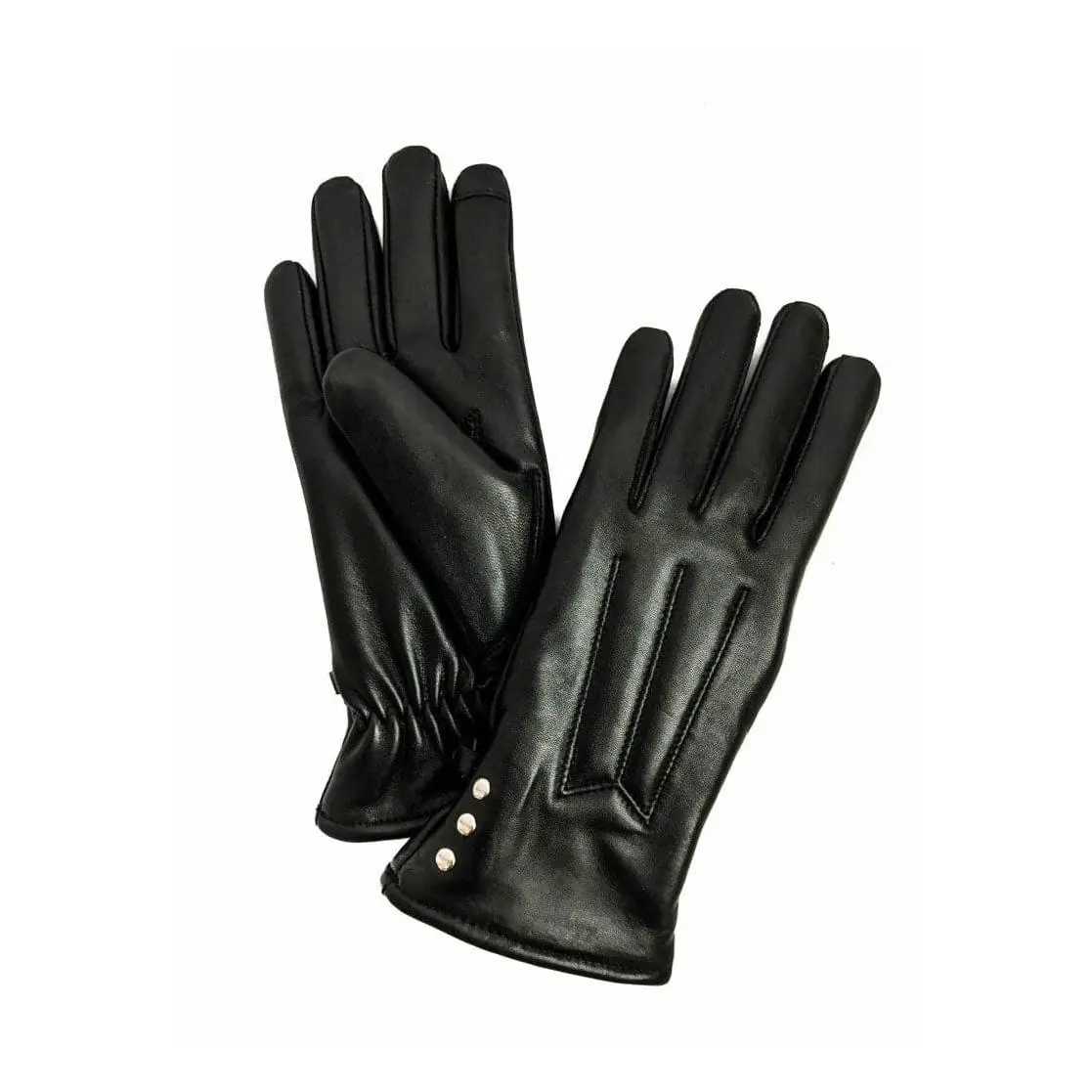 Women's 100% Genuine Leather Touch Screen Gloves - Commute Wear Accessory with Easy Navigation Tips, Handcrafted Fit, Female-Focused Fashion Design, 100% Genuine Leather Women's Gloves, Touchscreen Tips, 100% Leather Women's Gloves