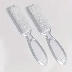 2 pieces of long-handled nail painting tools: square-nosed nail brush, dust brush, nail dust cleaning brush, shoe brush, gentle nail brush, nail painting powder dust cleaning and removal brush, handle-equipped nail brush, Manicure, Nail Art Brush