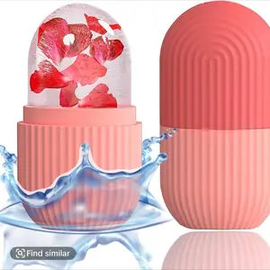 Reusable Massage Silicone Ice Mold for Skincare - Versatile Design for Various Products - Red and Pink Colors eye bag
