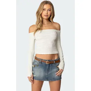 Edikted Women's Aurelie Off Shoulder Top