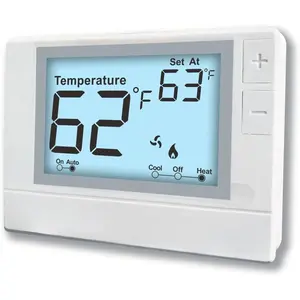 Non-Programmable Thermostat for Conventional Single-Stage Systems, 1 Heat/1 Cool, Easy DIY, White Backlight