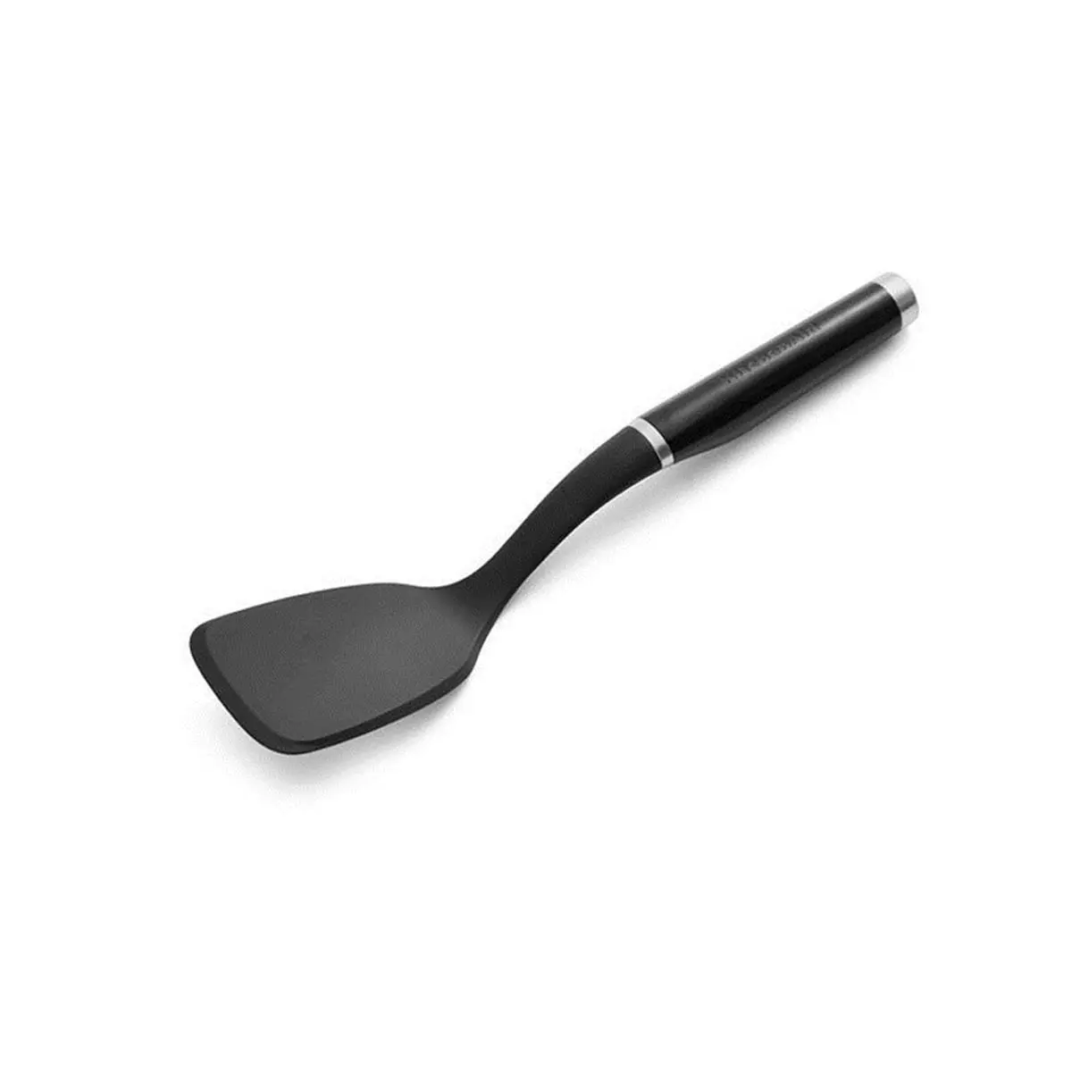 KitchenAid 6009340 Durable Paddle-Shaped Heat-Resistant Cooking Turner, 3.5x8.5 in Black ABS & Nylon, Dishwasher-Safe Kitchen Tool for Everyday Use, Kitchen Utensil