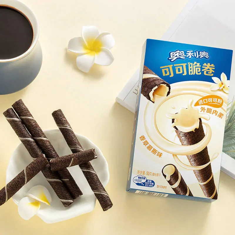 Oreo Vanilla Wafer Rolls