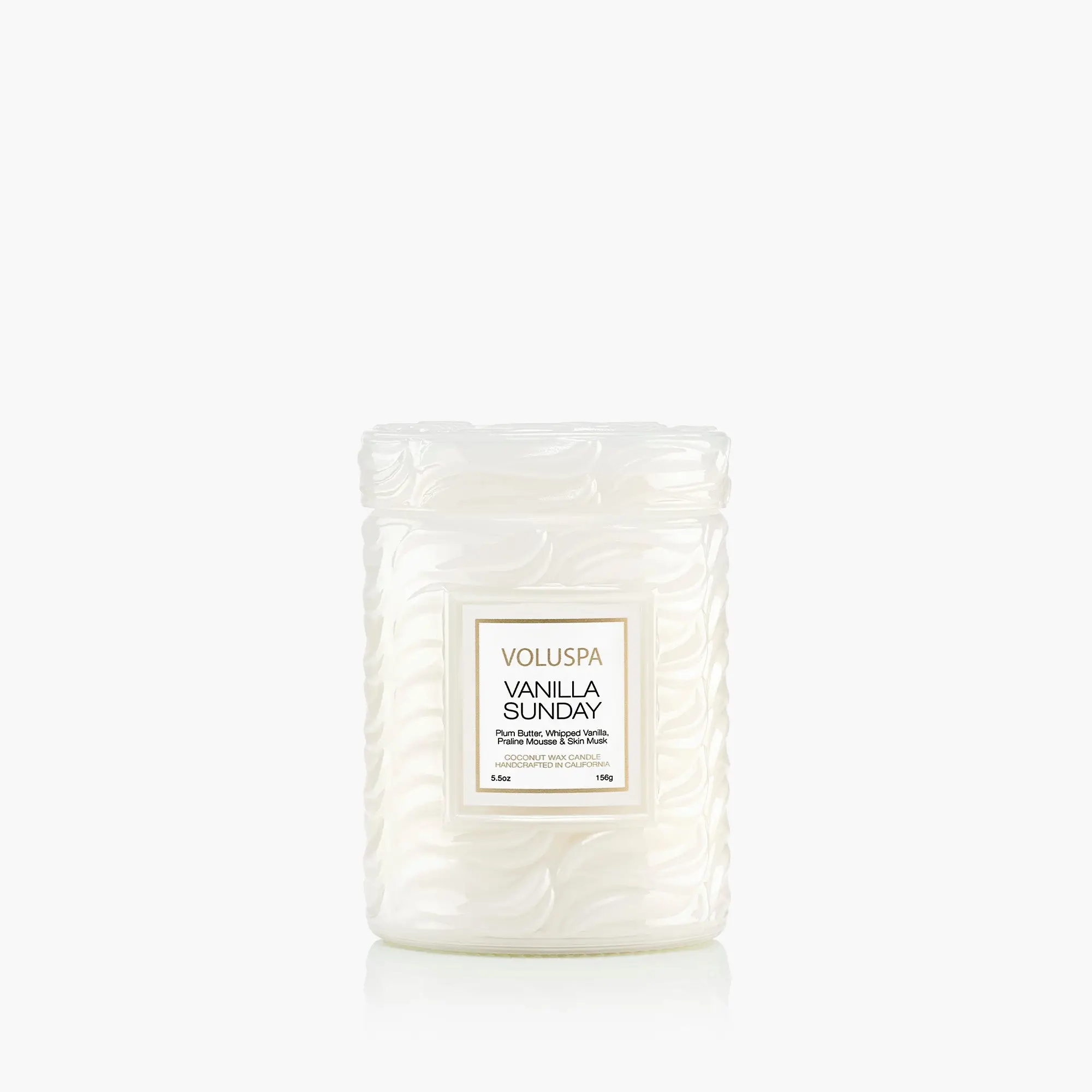 Vanilla Sunday Scented Jar Candle - Small, Aroma Candle with Wick, Skin Musk Fragrance, Home Fragrance Decor Item