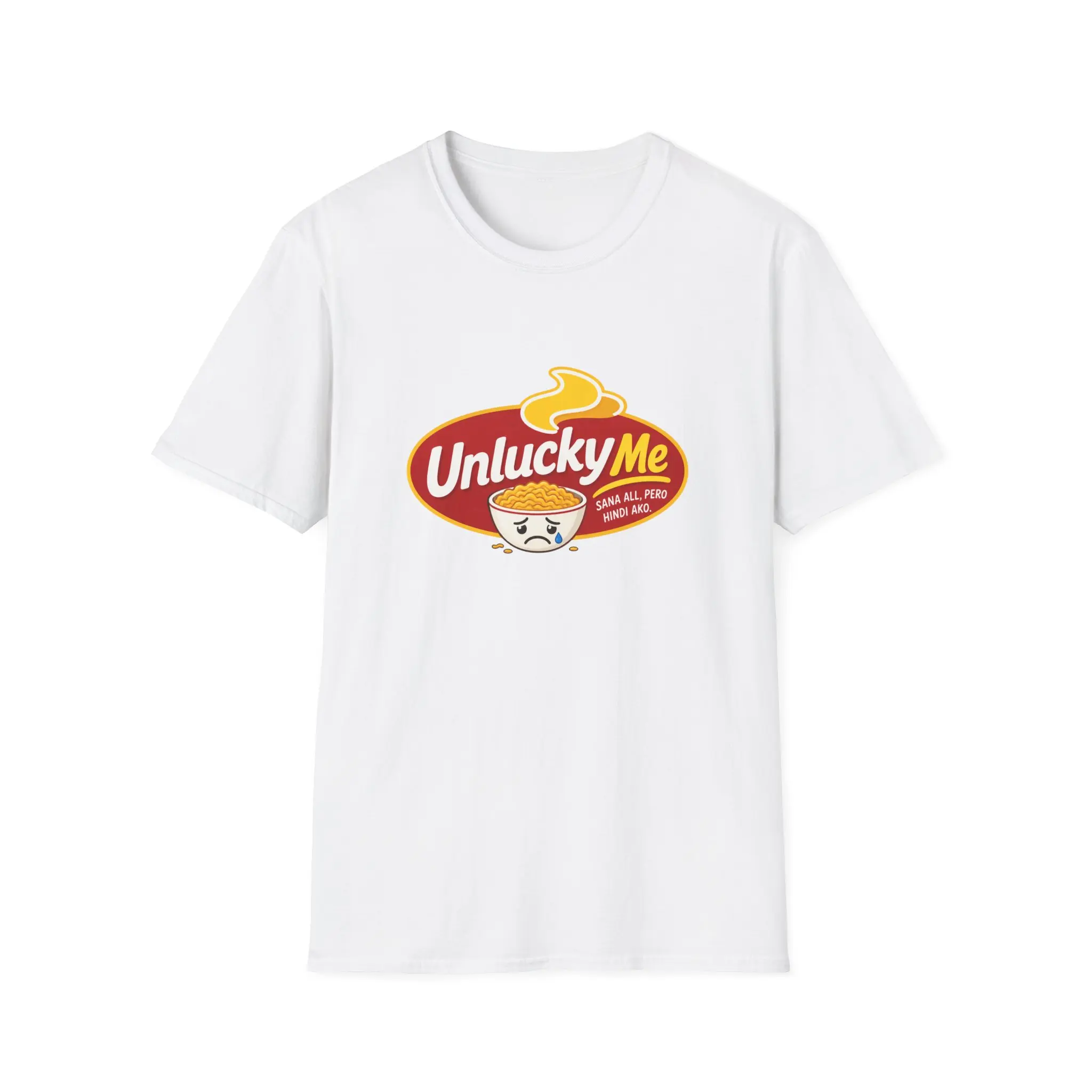 Unlucky Me cereal bowl T-Shirt | funny cereal logo graphic tee