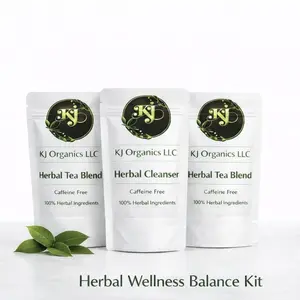 KJorganicsllc Herbal Wellness Balance Kit 3 | Plant-Based Tea