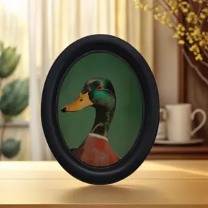 Vintage Art Duck Pattern Artistic Decorative Home Item, Perfect for Holiday Decor Halloween Christmas Thanksgiving Wall Decoration, Room Decoration, Vintage Style, Artistic Touch, Unique Charm