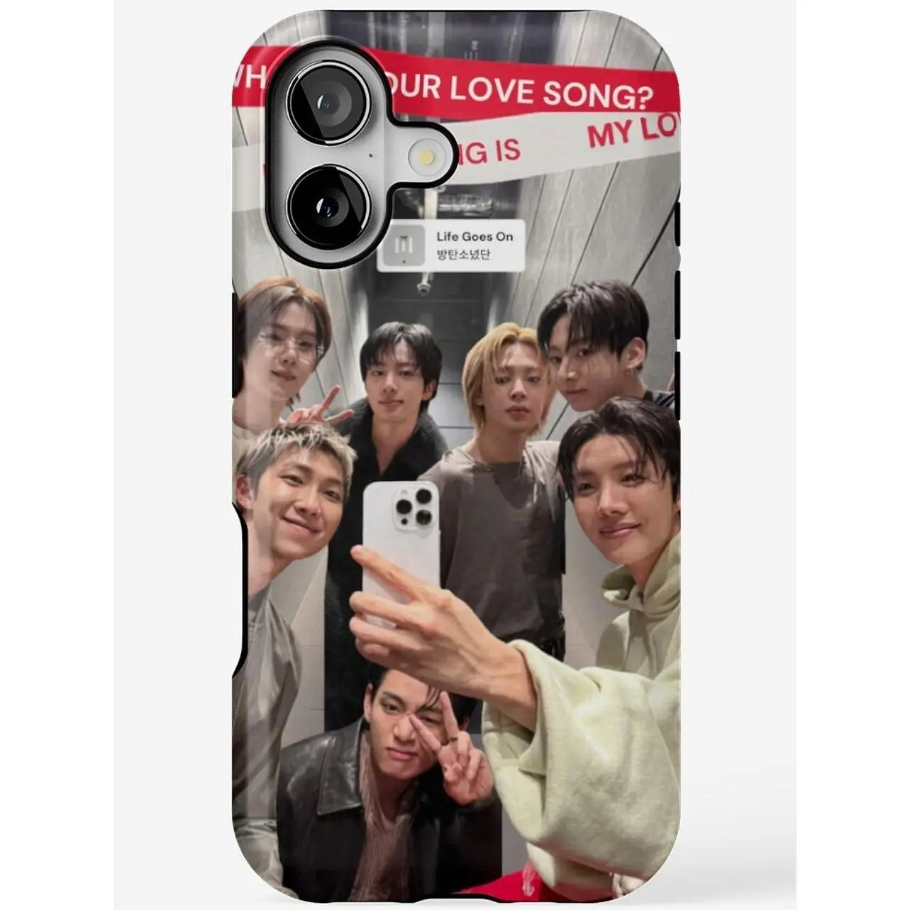 K-Pop Phone Case | Fanart Inspired Cover | 7 Member Idol Fan Gift | Compatible with iPhone 11, 12, 13, 14, 15, 16, 17 & more