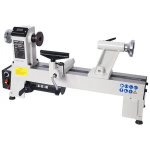 12" x 18" Wood Lathe, Benchtop Wood Lathe Machine 3/4 HP Infinitely Variable Speed 650-3800 RPM for Woodworking, Woodturning