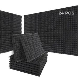 Acoustic Foam, 3D Sound Absorption Studio Foam, High Density Flame Retardant Insulation Sponge, Wall Decor Supplies for Home Studio