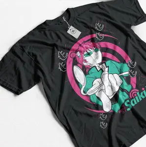 Kusuo Saiki T-shirt The Disastrous Life Of Saiki K Gift For Fans Gift Shirt, Unisex Top Menswear Gildan Shirt, 100% Cotton Print In USA