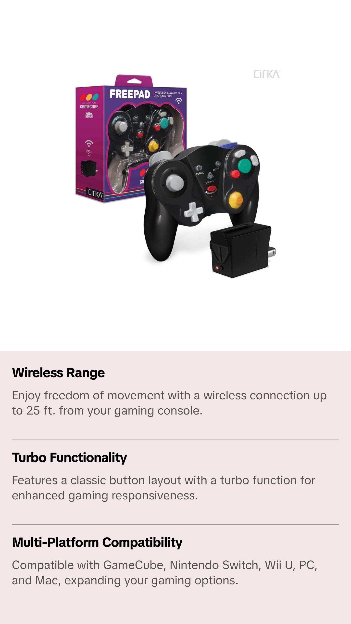 Freepad Wireless Controller for GameCube