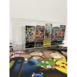 6 Slot Acrylic Trading Card Game Booster Pack Dispenser
