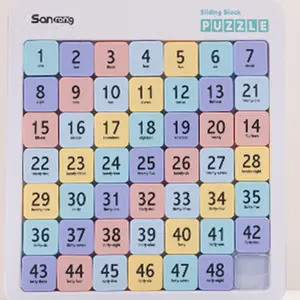 Digital Slide Puzzle Magnetic Math Game, Table Math Games, Party Supplies, Party Gift, Fun Educational Game, Math Learning Tools, Model Xinghao 001, No Ca Prop 65 Warning