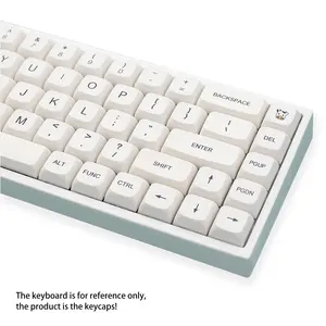 PBT Keycap, 1 Set Keycap, 75% Keyboard Keycap Set for 61/64/68/84/87/100/104/108 Cherry MX Mechanical Keyboard, Keyboard Accessories