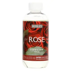 Rose Diffuser Refill Oil – 230ml (7.75 fl oz) - Luxurious Floral Aroma with Natural Ingredients - Versatile for Standard and Reed Diffusers - Elegant Packaging house scent