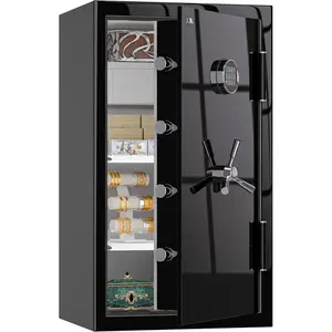 TIGERKING 8.78 Cu Ft Fireproof Safe for Home | Waterproof Floor Safe with Digital Lock, Heavy Duty Steel, Drawer & Adjustable Shelves