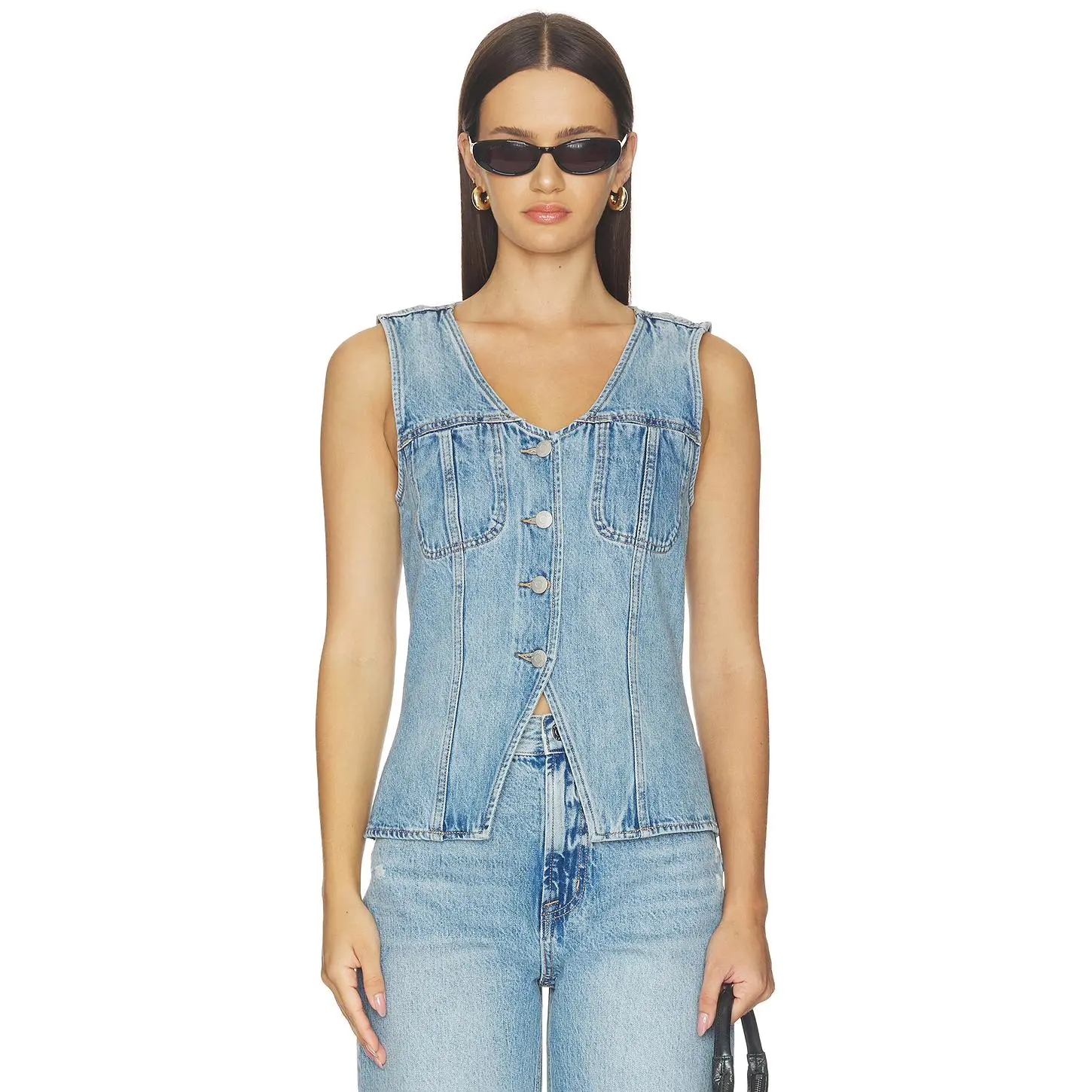 PISTOLA Gia Fitted Vest in Hazy