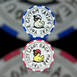 Novelty Rubber Duck Wooden Jeep Poker Chip