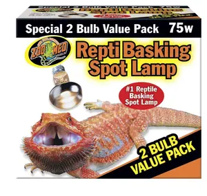 Zoo Med Repti Basking Spot Lamp 1ea/75 W, 2 pk