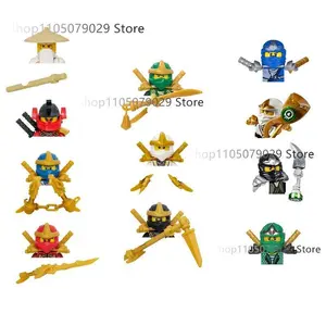2026 new Anime Cartoon TV Toy Ninja Jay Lloyd Kai Zane Nya Cole Harumi Figures Building Blocks Toys Bricks Model Children Birthday Gifts