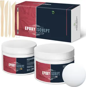 AB Epoxy Sculpt Clay, 2 Part Modeling Compound (A & B) 2 Pound, Epoxy Sculpture Modeling Paste Clay, for Modeling, Repair, Fill Up  and Sculpture, White