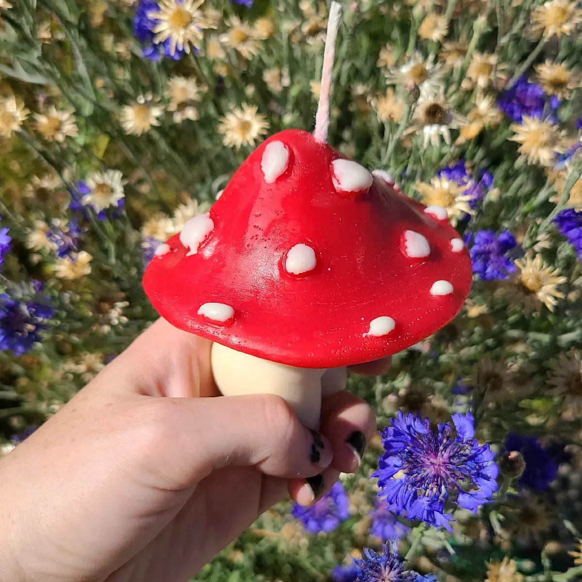 Mushroom Cottage-Core Candle Home Decor