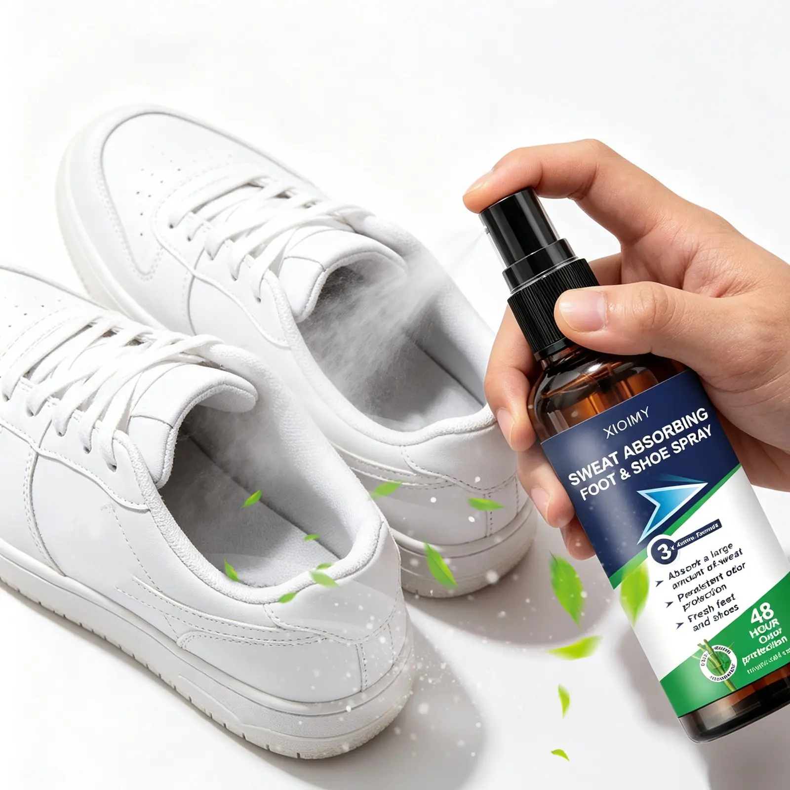 Instant Odor Eliminator Spray 100ML, Long-Lasting Foot Deodorant, Natural Freshness, Quick Evaporation, Low Sensitivity Control, Foot Care Product