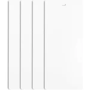 82.5" White Vertical Blinds Replacement Slats for Sliding Door Window, 4 Pack