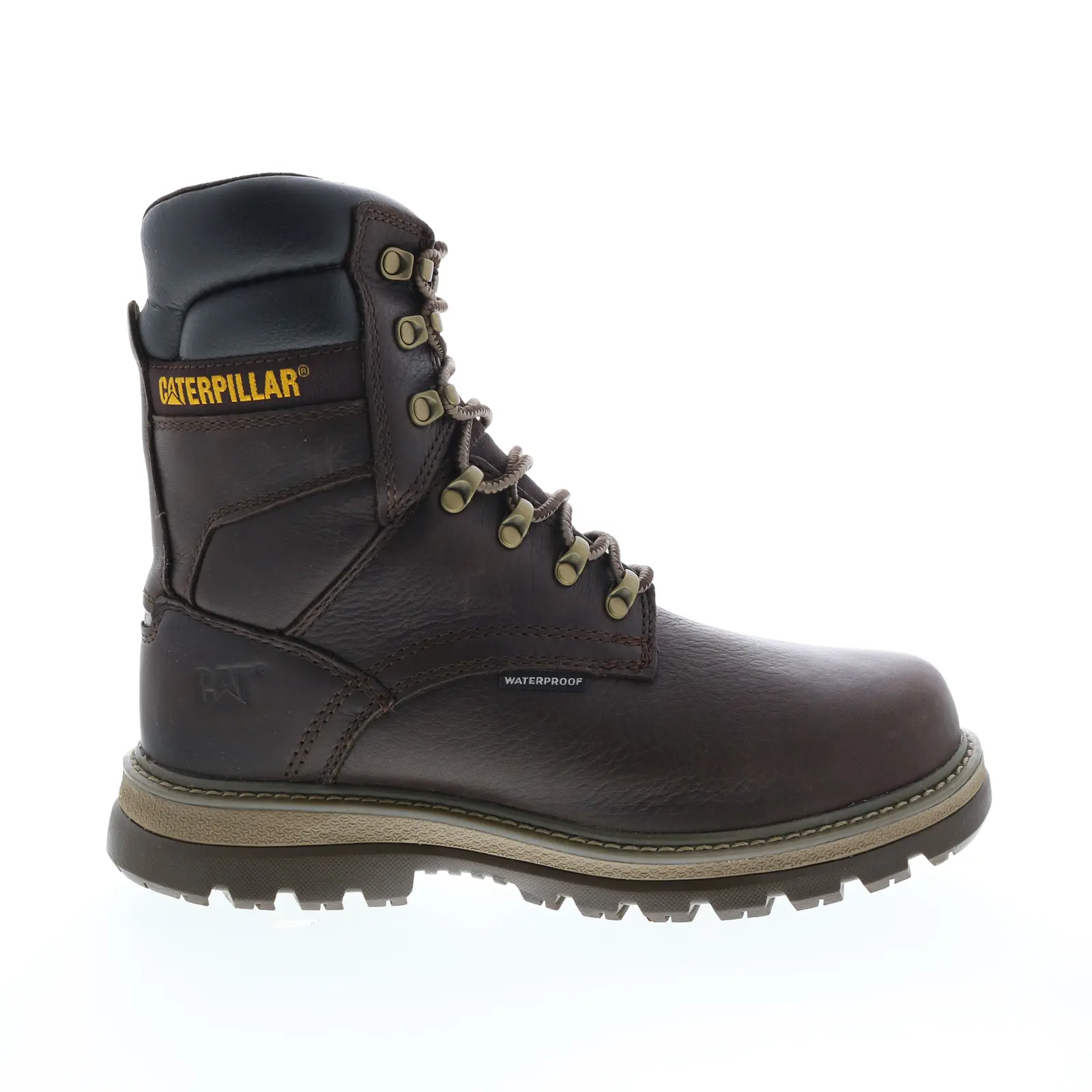 Caterpillar Fairbanks 8" WP TX Steel Toe Mens Brown Work & Safety Boots