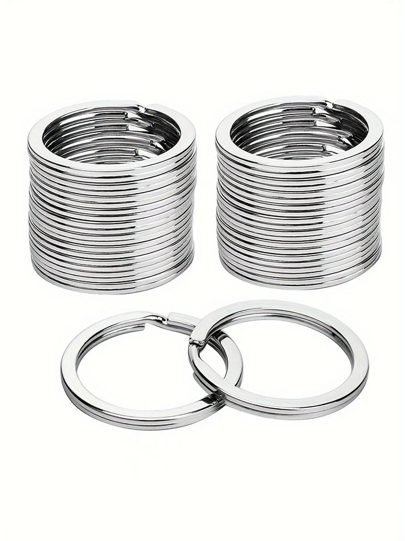 20pcs/ 50pcs Split Key Rings Keyrings, Key Rings Bulk, Flat Keychain Ring Split Key Ring Keychain For Bags For Home Car Keys Bag Hanging Accessories Keychain Attachment