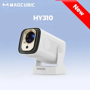 [US warehouse] Magcubic HY310 Portable Projector Auto Focus 330ANSI Native 1080P Android 11 BT5.4 WIFI6 4K Videosource Supported  Smart Flexible Rotating 60Hz Reflash Home Cinema Mini Projector 130"Screen Built-in Speaker Allwinner H713
