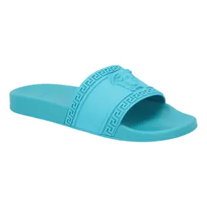 Pre-owned Versace Men's Versace Palazzo Medusa Pool Slide by Rebag