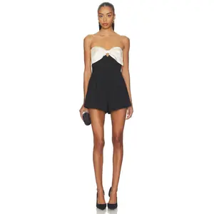 Ronny Kobo x REVOLVE Zoe Romper in Black & White