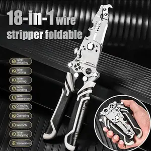 2025 New Upgrade-Multifunctional Folding Wire Stripper-Professional Electrician Tool