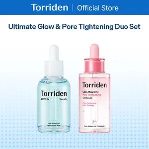 [Torriden Official] Ultimate Glow & Pore Tightening Duo Set | Affordable Mix&Match Skincare with DIVE IN Serum + CELLMAZING Pore Perfecting Ampoule