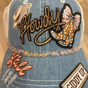 Custom Hat with 5 Patches - Personalized Fashion Accessory