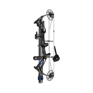 Sanlida Archery Dragon X8 RTH Compound Bow Package for Adults and Teens,18”-31” Draw Length,0-70 Lbs Draw Weight,up to IBO 310 fps,No Bow Press Needed,Limbs Made in USA,Limited Life-time Warranty (RH Only)