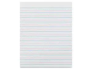 Pacon Zaner-Bloser Broken Midline Sulphite Paper Pacon Zaner-Bloser Broken Midline Sulphite Paper