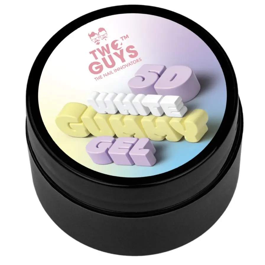 2GUYS NAIL 5D WHITE GUMMY GEL - NON-TACKY (15 ML)